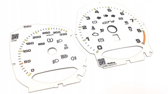 Moman 0089688096574 Porsche Boxster Cayman Macan GT4 заміна 330 км/год шкали спідометра прилади