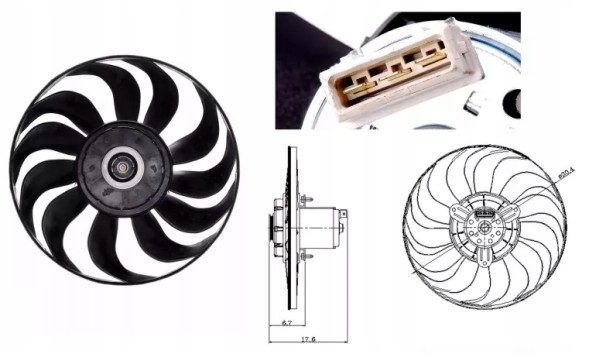 NRF 47641 47641/Nrf вентилятор радіатора vw golf ii 2. 8, 2. 9 Nrf