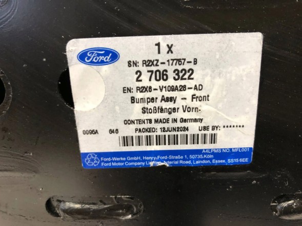 Ford OE R2X6-V109A26-AD Ford Transit COURIER mk2 балка бампера 23 -