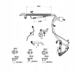 PSA Шнур кондиціонування 2,0 HDi 6477H8 OE Citroen Peugeot C4 Picasso