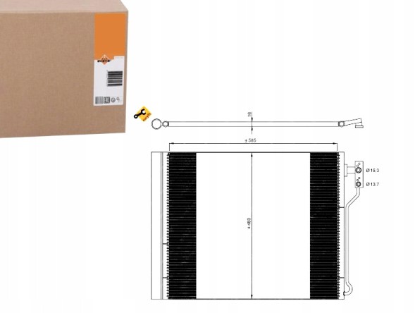 NRF NRF35971/RS1 Конденсатор, охолоджувач, кондиціонер повітря nrf 7618770 bw543