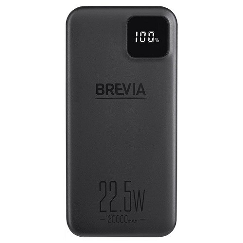 45220PB BREVIA Універсальна мобільна батарея Brevia 20000mAh LCD 22 5W Black
