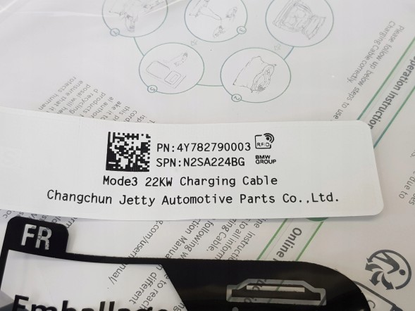BMW OE 7827900 61447827900 НОВИЙ ОРИГІНАЛЬНИЙ ЗАРЯДНИЙ ПРИСТРІЙ З СУМКОЮ BMW FLEXIBLE FAST CHARGER (MODE2) TYPE 2