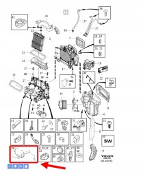 Volvo OE ДЖГУТ ПРОВОДІВ ОБІГРІВАЧА VOLVO XC90 XC60 V90 S90 OEM/OE 31449164