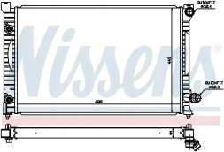 Nissens 60424 Охолоджувач води 60424 nissens audi a6 с5