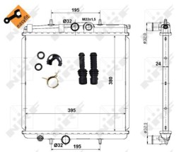509523 NRF Радіатор охолодження двигуна