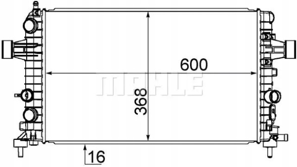 Mahle CR 1091 000S Охолоджувач води cr 1091 000s mahle