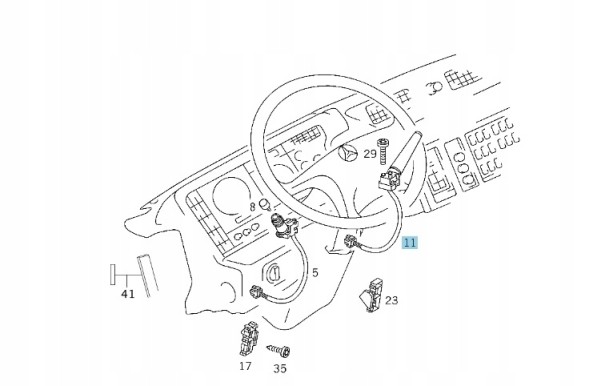 Mercedes-Benz OE Комбінований перемикач Mercedes-Benz Unimog A0085450924