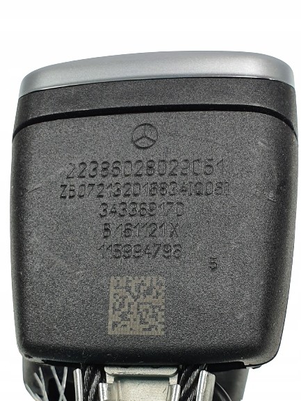 Mercedes-Benz OE ПРЯЖКА РЕМЕНЯ ЗАДНЯ ОРИГІНАЛ MERCEDES W223 22386028029051