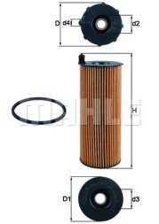 OX196 1D MAHLE ORIGINAL Фільтр мастил