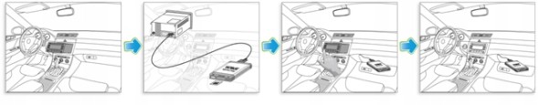 Китай zmieniarka BTK FRD1 Цифровий Bluetooth-чейнджер FORD Fiesta Ka Galaxy Escort Orion Transit