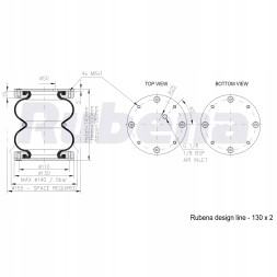 MTT System 0015_1M ПОДУШКИ ПНЕВМАТИЧНІ підвіски Mercedes Sprinter W910 2018-2025 1M