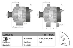 V-maxzone Part VIC-163180 Альтернатор для ARMATRAC 1000, BASAK 2000, HATTAT TRAKTOR A, T, KIOTI PX,