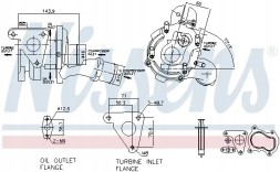 Nissens 93093 Турбокомпресор турбіна 93093 nissens nissan opel