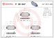 P30047 BREMBO Комплект гальмівних колодок з 4 шт дисків