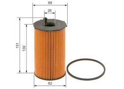 1457429307 BOSCH Фільтр оливи