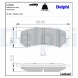 LP2502 DELPHI Комплект гальмівних колодок з 4 шт дисків
