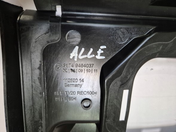 BMW OE BMW 7 G70 G73 KIEROWNICA POWIETRZA WLOT GÓRNY PAS 9464037 ORYGINAŁ NOWA ПОВІТРЯНЕ КЕРМО ВПУСКНИЙ ВЕРХНІЙ ПОЯС 9464037 BMW 7 G70 G73 ОРИГІНАЛ НОВА