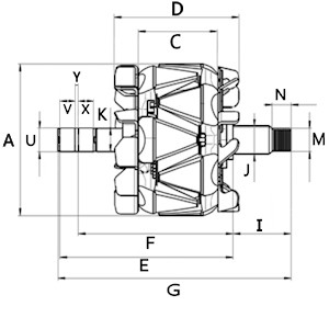 F032338245 HC CARGO Обмотка Генератора