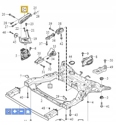 Volvo OE 31480664 Подушка двигуна права верхня oe volvo s90 v90 xc90 31480664