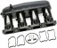 TA-Technix 76VW005-13 Спортивний впускний колектор TA TECHNIX 76VW005 SEAT LEON (5F) 2.0 CUPRA