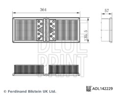 ADL142229 BLUE PRINT Фільтр повітряний