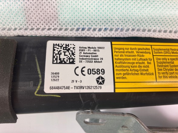 Dodge OE Подушка безпеки (шторка) ліва сторона Dodge Challenger 68448475AE