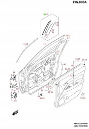 Suzuki OE 77420-54P01 SUZUKI - ДЕКОРАТИВНА НАКЛАДКА ДВЕРЕЙ ПП VITARA