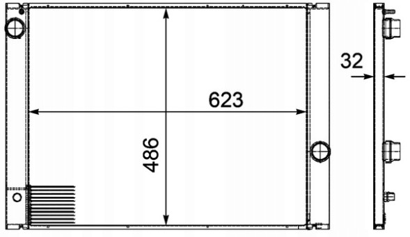 Mahle CR 580 000P Радіатор, система охолодження двигуна mahle cr 580 000p