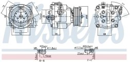 Nissens 890806 Компресор кондиціонера 890806 nissens