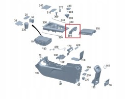 Mercedes-Benz OE A24768026019051 MERCEDES EQA EQB W247 Кнопка відкриття бардачка центрального тунелю OE
