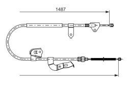 1987477952 BOSCH ТРОС ГАЛЬМIВНИЙ ЛIВИЙ