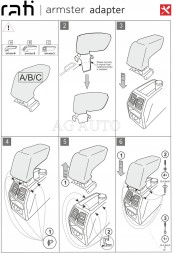Rati 76.V05146A Підлокітник призначений для Opel Zafira B, 2007-2014, Armster 3