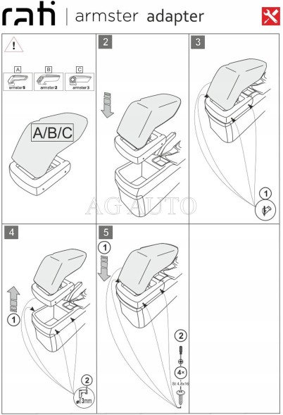 Rati 65.V05153A Підлокітник призначений для Hyundai i30, 2007-2011, Armster 3
