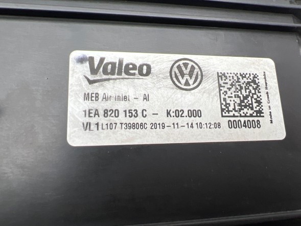 Volkswagen OE 1EA820153C, DWP1EA820153COE Вентилятор обігрівача VW ID.3 1EA820153C Новий оригінал