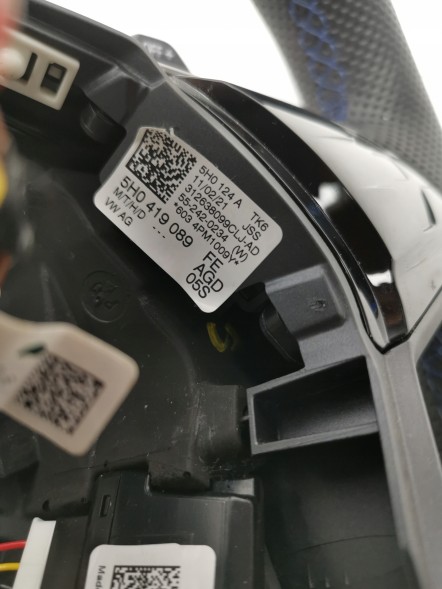 Volkswagen OE 5H0419089FE, DWP532186 Спортивне кермо VW Arteon R Golf 8R Tiguan 5NA R 5H0419089FE Нове OE