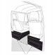BBT 0538-63 Гумові килимки до основи передніх сидінь/кабіни VW Transporter T2 1967-79 рр.