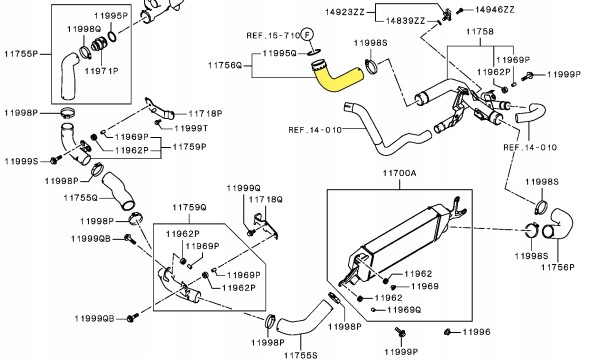 Proparts Krawczyk PP 01 0455 PRZEWÓD RURA WĄŻ TURBO INTERCOOLERA MITSUBISHI OUTLANDER 2.0 DI-D ТРУБА ІНТЕРКУЛЕРА MITSUBISHI OUTLANDER 2.0 TURBO