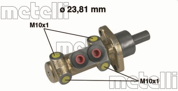 05 0398 METELLI Циліндр гідравлічний гальмівний