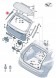 Volkswagen OE 571827939A041, 571 827 939 A 041 Спойлер задньої кришки багажника Volkswagen Tiguan III 3 лівий 571827939A041