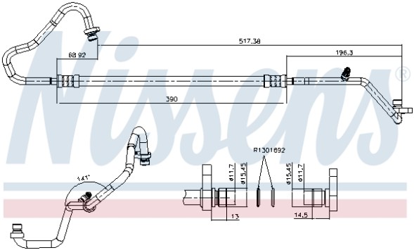 840171 NISSENS Трубопровід кондиціонера