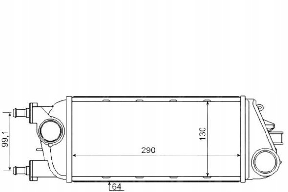 NRF 108793577 NRF Nrf30348 впускний охолоджувач повітря lancia yps + помічник водія #33