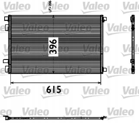 Valeo 817608 Конденсатор радіатора кондиціонування повітря 817608 valeo