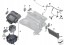 BMW OE Корпус двигуна вентилятора BMW F25 F26 64119244083
