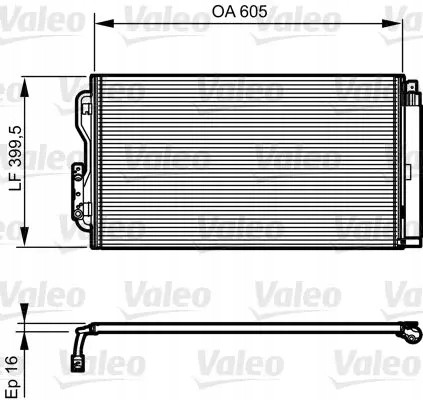 Valeo 814191 Конденсатор радіатора кондиціонування повітря 814191 valeo bmw