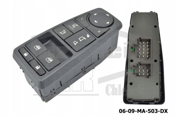 DX 06-09-MA-503-DX ПАНЕЛЬ УПРАВЛІННЯ MAN TGX/S/M/L ВІКНА, ДЗЕРКАЛА ЛІВІ 81.25806-7107