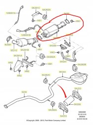 Китай 095-214 ANTPOL VOLVO FORD GALAXY S-MAX VOLVO C30 C70 S40 S80 V50 V70 2.0 TDCi DPF FAP ГЛУШНИК