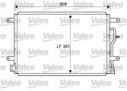 Valeo 818190 Конденсатор радіатора кондиціонування повітря 818190 valeo audi