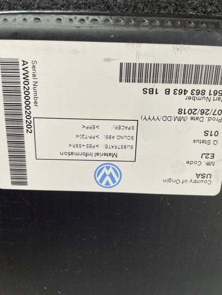 Volkswagen OE VW PASSAT B8 НАКЛАДКА БАГАЖНИКА 561863463B США