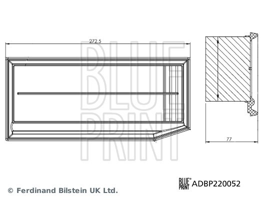 ADBP220052 BLUE PRINT Фільтр забору повітря